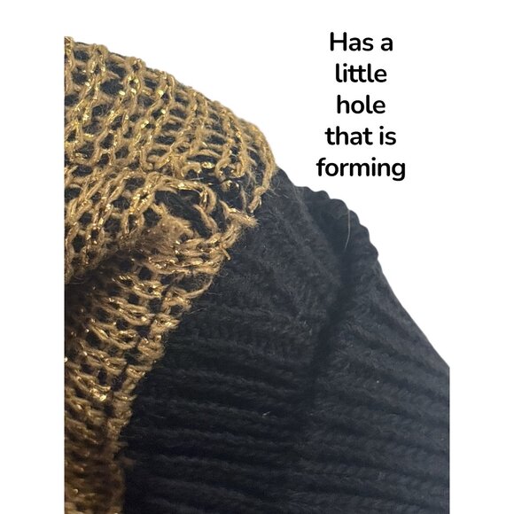 Vintage Alfred Dunner Black & Gold Argyle Knit Sweater | Made in USA | XL | Lure - Picture 11 of 11